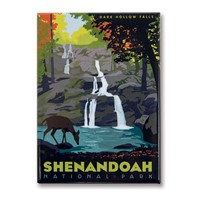 Shenandoah Dark Hollow Falls Metal Magnet