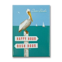 Outer Banks Rush Hour / Happy Hour Metal Magnet