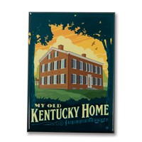 My Old Kentucky Home Metal Magnet