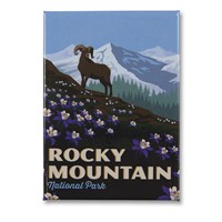 Rocky Mountain Majestic Metal Magnet