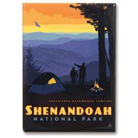 Shenandoah Back Country Camping Metal Magnet