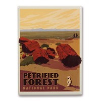 Petrified Forest Metal Magnet