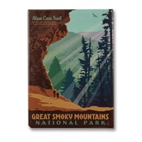 Great Smoky Alum Cave Metal Magnet