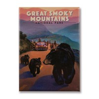 Great Smoky Bear Jam Metal Magnet