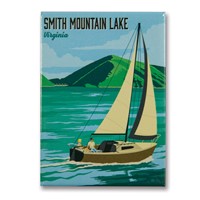 Smith Mountain Lake, VA Metal Magnet