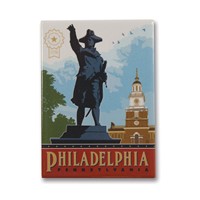 Philadelphia, PA Metal Magnet