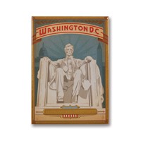 Washington, DC Metal Magnet