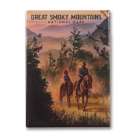 Great Smoky Horseback Riding Metal Magnet