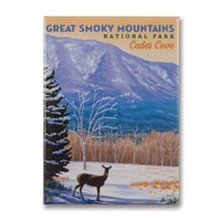 Great Smoky Cades Cove Metal Magnet
