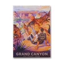 Grand Canyon Vista Metal Magnet