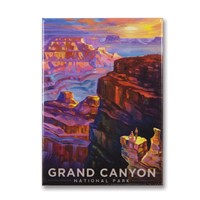 Grand Canyon Sunset Metal Magnet