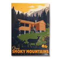 Great Smoky LeConte Lodge Metal Magnet