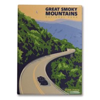 Great Smoky Foothills Pathway Metal Magnet