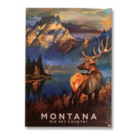 Montana Morning Mist Metal Magnet