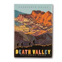 Death Valley Zabriskie Point Metal Magnet