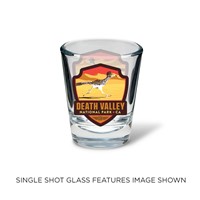 Death Valley Roadrunner Emblem Shot Glass