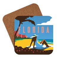 FL Beach Girl Coaster