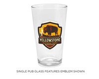 Yellowstone Bison Pub Glass (US)