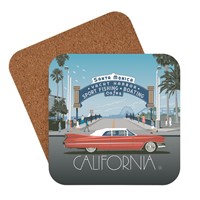 Santa Monica Pier Classic Sign Coaster