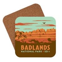 Badlands NP Emblem Coaster