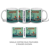 Austin, TX Congress Ave. Bridge Mug (11 Oz)