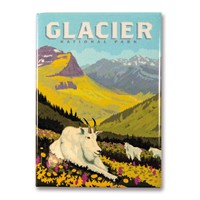 Glacier Goats in the Valley Magnet