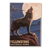 Yellowstone Gray Wolf Magnet