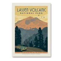 Lassen Volcanic Vert Sticker