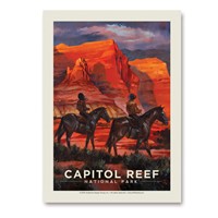 Capitol Reef by Horseback Vert Sticker