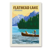 MT Flathead Lake Vert Sticker