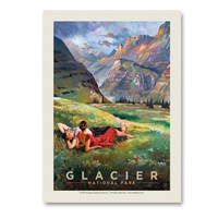 Glacier View Vert Sticker
