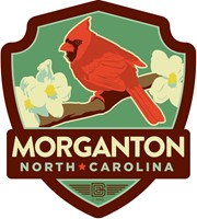 NC Morganton Cardinal Emblem Sticker