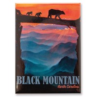 NC Black Mountain Bear Crossing Magnet