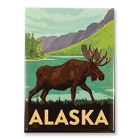 AK Moose Encounter Magnet