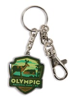 Olympic NP Emblem Pewter Key Ring