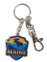 ME Moose Emblem Pewter Key Ring
