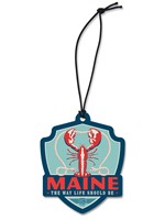 ME Lobster Emblem Wooden Ornament