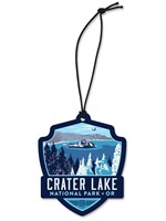 Crater Lake Emblem Wooden Ornament