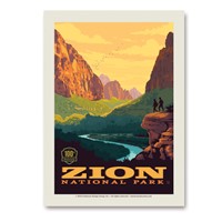 Zion 100th Vert Sticker