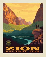 Zion 100th Anniversary Vertical 8" x 10" Print