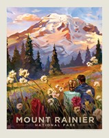 Mt. Rainier Moment in the Meadow 8" x10" Print