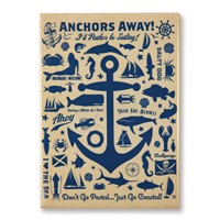 Anchor Pattern Print Magnet