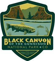 Black Canyon of the Gunnison NP Trout Emblem Sticker