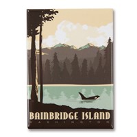 WA, Bainbridge Island Outdoors Magnet