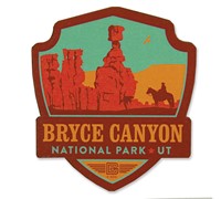 Bryce Canyon Emblem Wooden Magnet