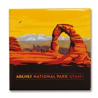 Arches Horizontal Square Magnet