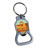 Arches Emblem Bottle Opener Key Ring
