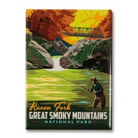 Great Smoky Raven Fork Magnet