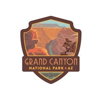 Grand Canyon River View Emblem Sticker