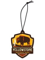 Yellowstone NP Emblem Wooden Ornament
